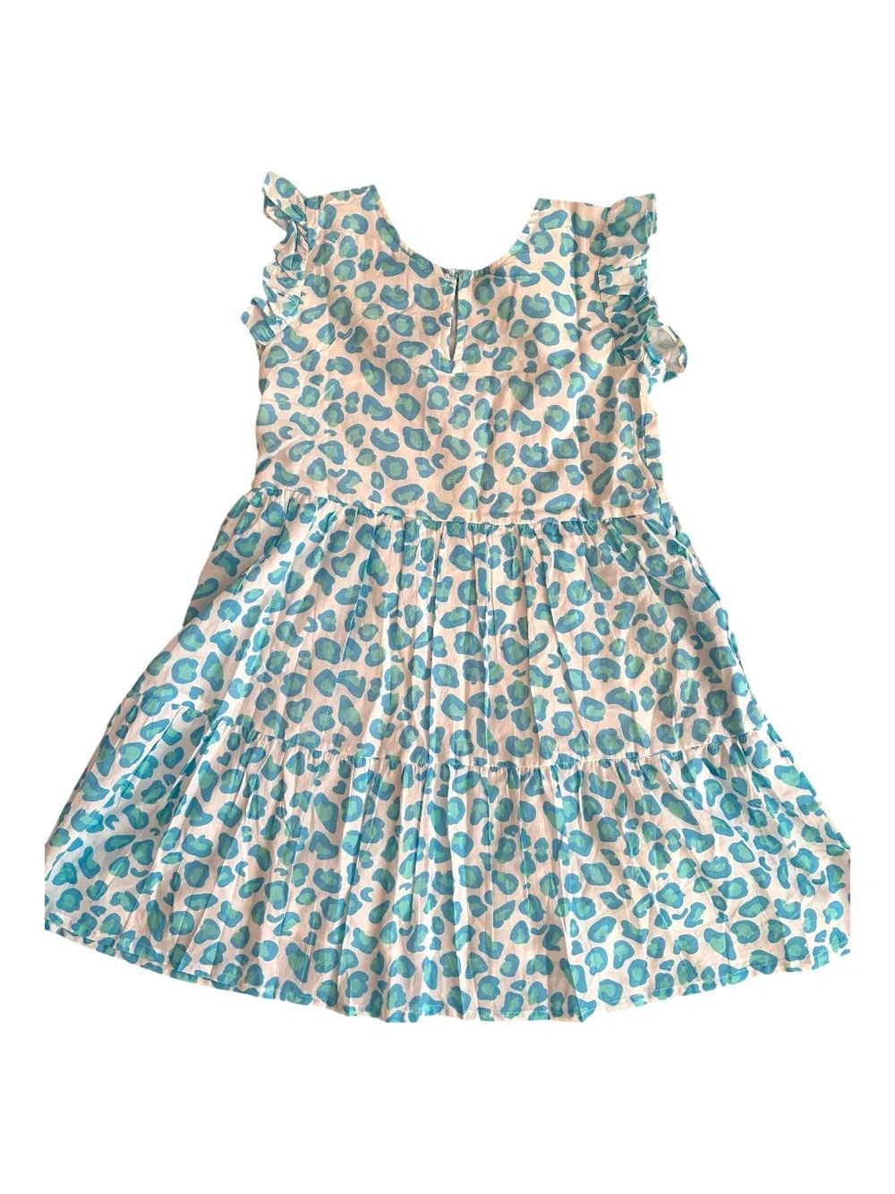 Tuk Tuk Leopard Sapphire Tier Dress